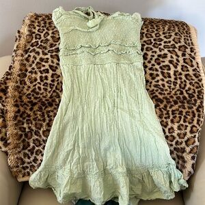 Jessica Simpson mint color dress size small 100% cotton great condition